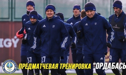 «Ордабасы» представил видео тренировки накануне матча с «Окжетпесом»