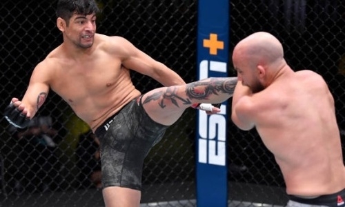 Нокаут после удара коленом по ребрам зафиксирован в UFC. Видео