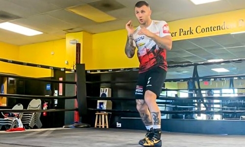 «Девять дней до великой войны». Шеремета провел первую тренировку в США перед боем с Головкиным. Фото