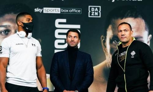 Джошуа и Пулев провели дуэль взглядов перед титульным боем. Видео