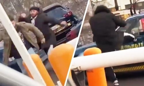 Ударил оппонента ногой и пнул машину. Исмаилов устроил потасовку на дороге перед боем со Штырковым. Видео