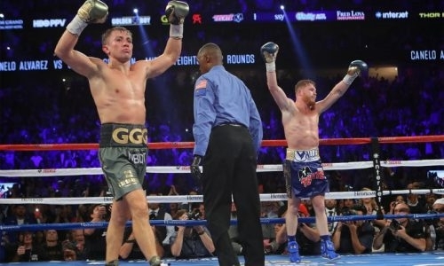 В Сети вспомнили позорное судейство первого боя Головкин — «Канело». Фотофакт