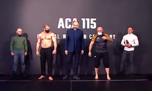 Исмаилов и Штырков прошли взвешивание перед боем на АСА 115. Видео