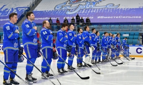 Даррен Диц и другие хоккеисты «Барыса» спели гимн и поздравили казахстанцев с Днем независимости. Видео
