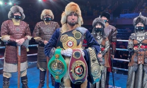 Казахстанский боксер стал первым обладателем нового пояса WBA после победы нокаутом