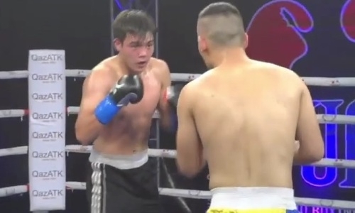 Большой вечер бокса в Алматы начался с победы казахстанского дебютанта