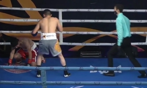 Казахстанский боксер нокаутом узбека в первом раунде вернулся после проигранного титульного боя