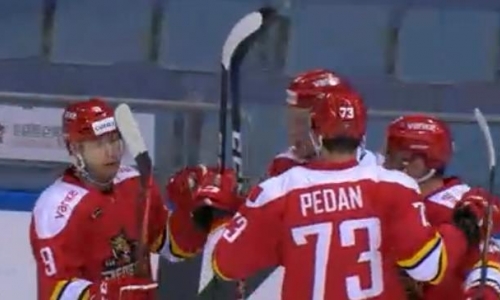 Видео шайб матча КХЛ «Куньлунь Ред Стар» — «Барыс» 1:2 ОТ