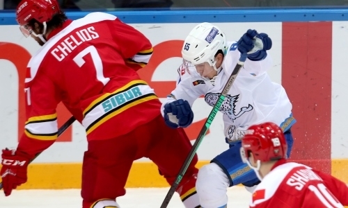 «Идеальное подключение». КХЛ восхитилась дебютной шайбой молодого казахстанца из «Барыса»