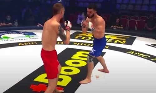 Турнир Fight Nights Global с участием казахстанца Муратбека Касымбая начался с нокаута. Видео