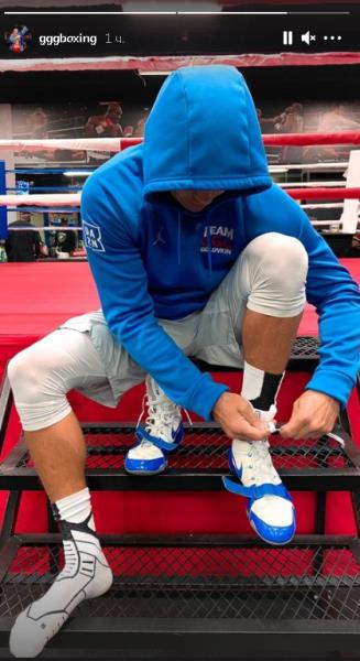 Головкин показал новое фото с тренировки перед боем за два титула чемпиона мира