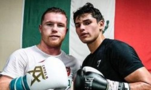 Яркий тандем. «Канело» потренировал топ-проспекта. Видео