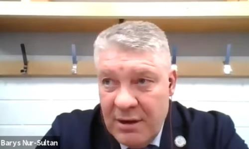 Видео послематчевой пресс-конференции игры КХЛ «Йокерит» — «Барыс» 1:4