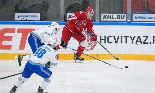 Фоторепортаж с матча КХЛ «Витязь» — «Барыс» 4:5 ОТ