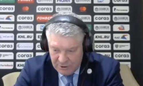 Видео послематчевой пресс-конференции игры КХЛ «Барыс» — «Трактор» 2:3