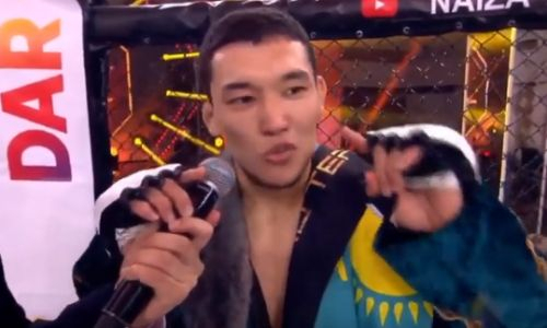 «Может ты уедешь уже в UFC?» Казахстанского файтера призвали поделиться чемпионским титулом. Видео