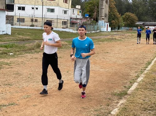 Сборная Казахстана представила фоторепортаж с УТС на Кубе