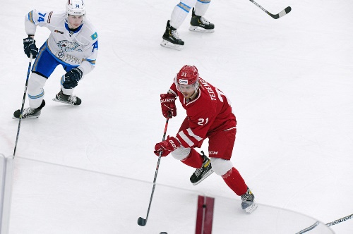 Фоторепортаж с матча КХЛ «Витязь» — «Барыс» 4:5 ОТ