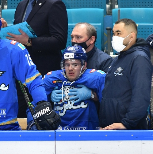 Фоторепортаж с матча КХЛ «Барыс» — «Трактор» 2:3