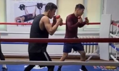 Казахстанские боксеры продолжают подготовку к боям в Алматы. Видео