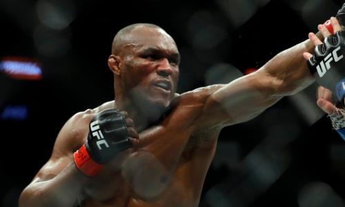 Видео полного боя Камару Усман — Гилберт Бернс на UFC 258 с нокдауном чемпиона и зрелищным исходом