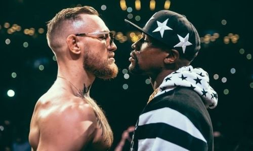 Конор Макгрегор подколол Мэйвезера во время поздравления с днем рождения