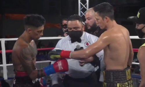 Видео боя казахстанского боксера-полицейского Димаша Ниязова в Майами