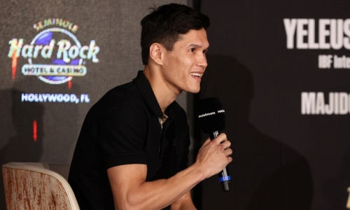 Данияр Елеусинов рассказал о встрече с Геннадием Головкиным на своем вечере бокса