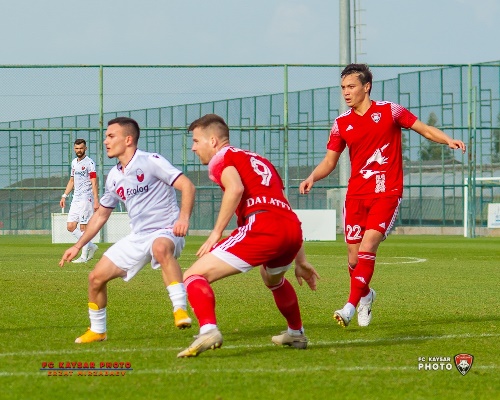 Представлен фоторепортаж с товарищеского матча «Кайсар» — «Шкендия» 1:1