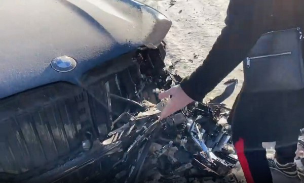 Магомед Исмаилов попал в аварию и получил травму. Фото