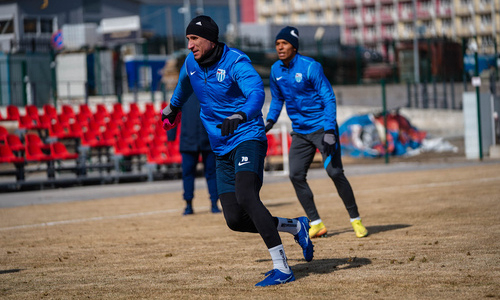 «Ротор» с Дмитрием Шомко провел последнюю тренировку к матчу РПЛ с «Ростовом». Фото