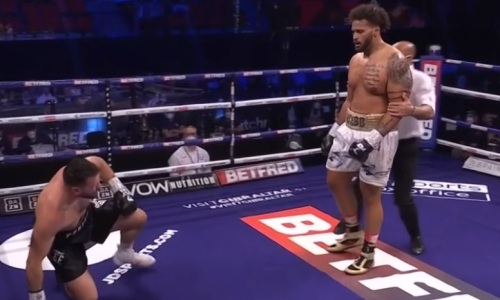 Вечер бокса Поветкин — Уайт начался сенсационным нокаутом непобежденного супертяжа в титульном бою