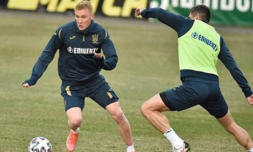 Сборная Украины показала свою первую тренировку к матчу с Казахстаном. Фото