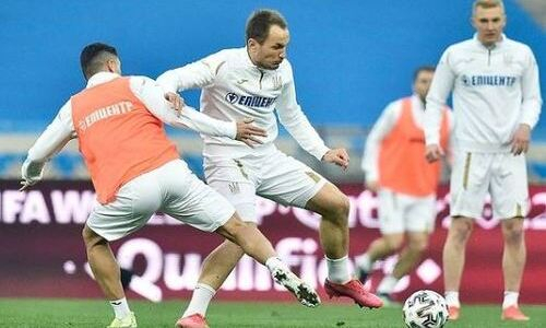 Сборная Украины показала свою тренировку перед матчем с Казахстаном. Фото