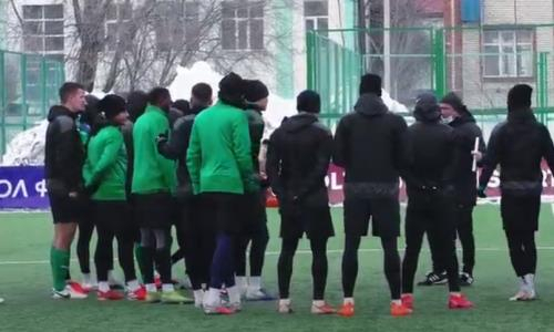 «Атырау» показал видео тренировки перед матчем КПЛ с «Акжайыком»