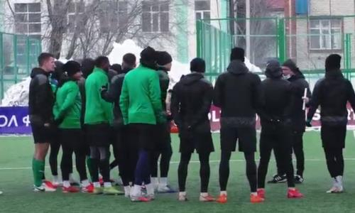 «Атырау» показал видео тренировки перед матчем КПЛ с «Акжайыком»
