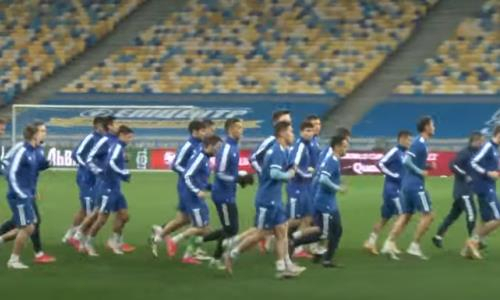 КФФ представила видео предыгровой тренировки сборной Казахстана в Киеве