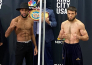 Казахстанский боксер из Golden Boy сделал вес и провел дуэль взглядов с непобежденным «Зорро» перед титульным боем. Фото