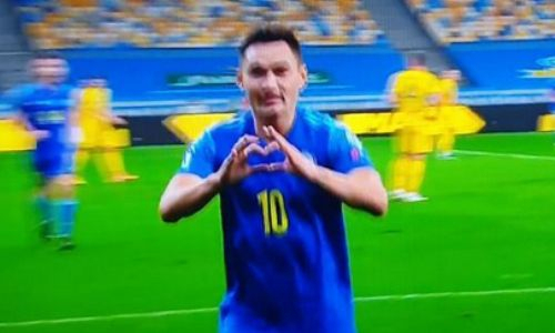 Сборная Казахстана забила первый гол в отборе на ЧМ-2022. Видео