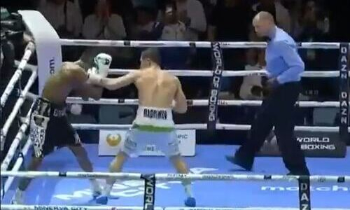 Узбекский «Монстр» из карда Головкина продлил свою победную серию в профи до семи боев. Видео