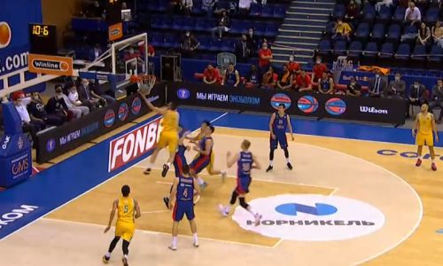 «Астана» уступила ЦСКА в 23 очка в Единой лиге ВТБ