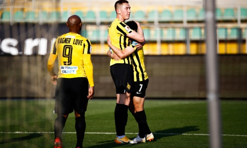 Айбол Абикен забил юбилейный мяч в Премьер-Лиге