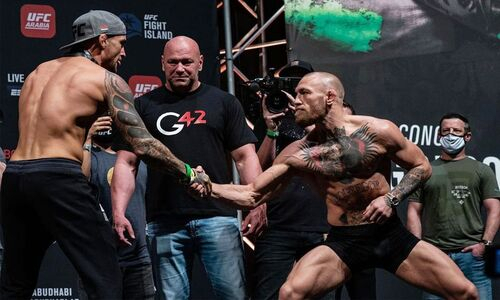 UFC официально анонсировал третий бой Макгрегор — Порье на турнире с участием Жумагулова