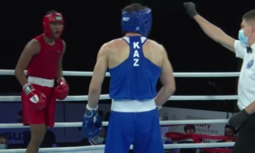 Видео боя, или Как казахстанец отправил в нокдаун латиноса и вышел в четвертьфинал МЧМ-2021
