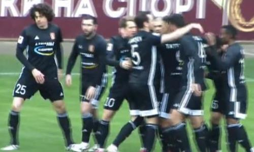 Видео гола Хубулова матча Премьер-Лиги «Актобе» — «Шахтер»