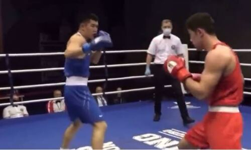 Появилось видео боя Бекзада Нурдаулетова против известного узбека на турнире в России