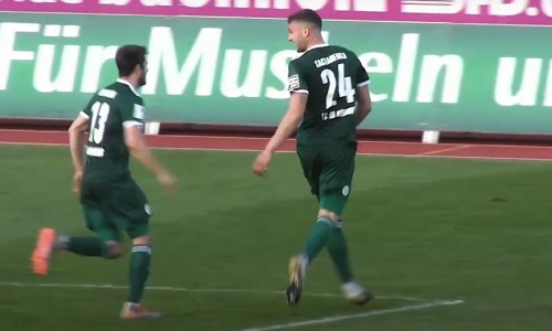 Появилось видео важного гола экс-игрока молодежной сборной Казахстана на 94 минуте матча в Германии