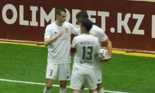 Видео второго гола Николича матча Премьер-Лиги «Тобол» — «Туран»
