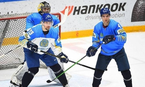 Появился фоторепортаж первой игры сборной Казахстана перед чемпионатом мира в Латвии