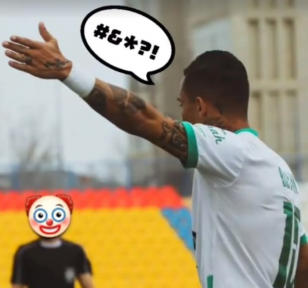 Легионер сделал клоуна из судьи матча КПЛ. Фото